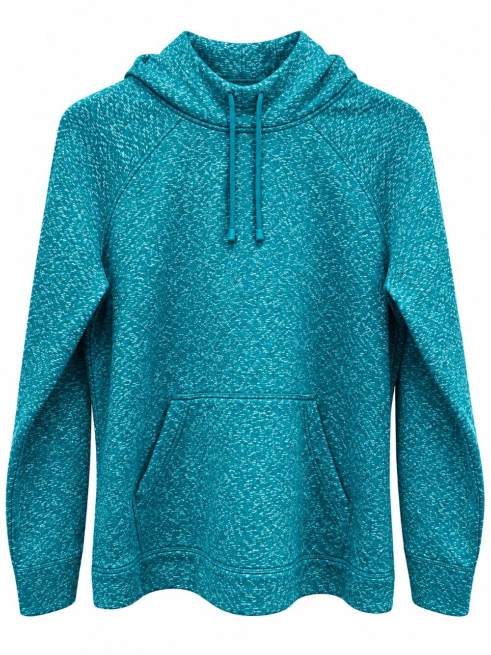 Nike Therma-FIT Women's M Teal Speckled Pullover Hoodie Sweatshirt Kangaroo
